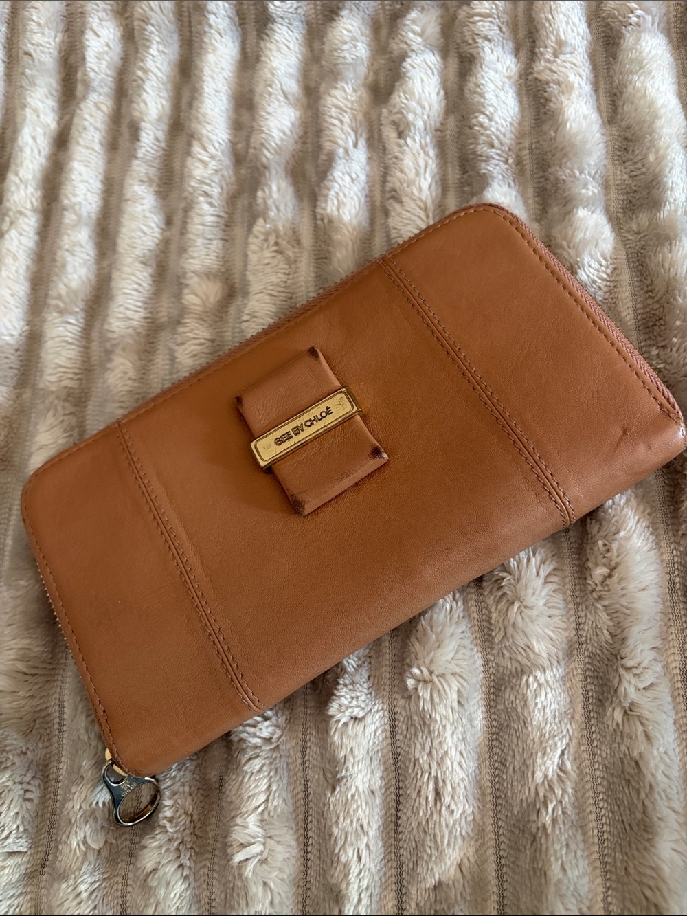 See By Chloe Leather Zip Wallet
